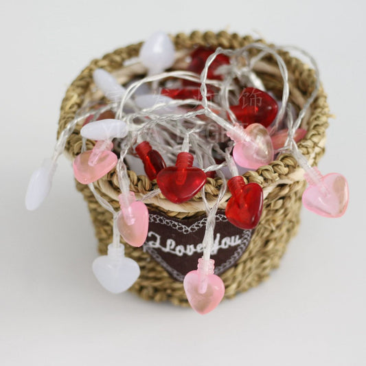 Love Heart Battery LED Party Decoration Atmosphere Lighting Chain