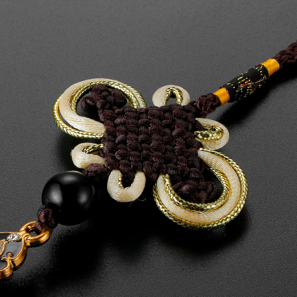 Golden Cross Car Hanger High-End Car Interior Ornaments Car Pendant Pendant Tassel Decorative Pendant