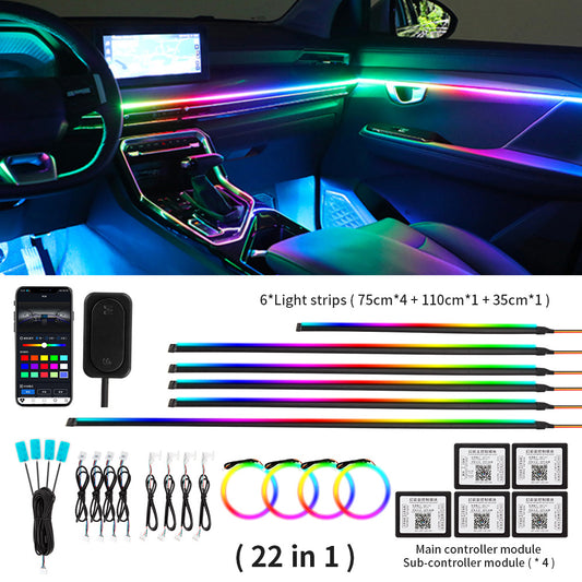 Hidden Led Streamer 18in1 Dynamic Car Ambience Light