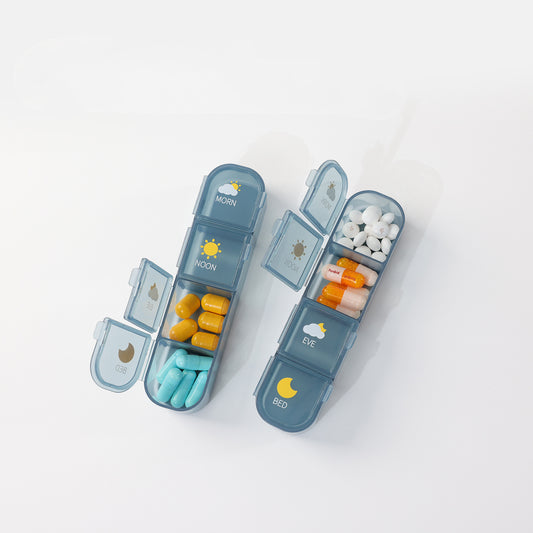 منظم حبوب محكم الإغلاق، علبة حبوب محكمة الإغلاق، 21 قسمًا، 28 قسمًا