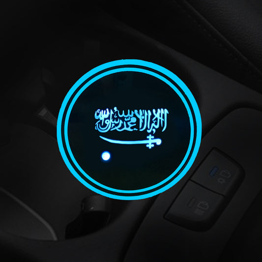 Car LED luminous water coaster