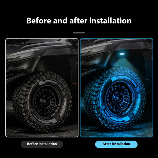 إضاءة محيطية لهيكل السيارة بتقنية LED بجهد 12 فولت