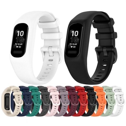 Watchband for Garmin Vivosmart 5 Strap with Case Sport watch band Soft Silicone wrist bezel frame For Smart5