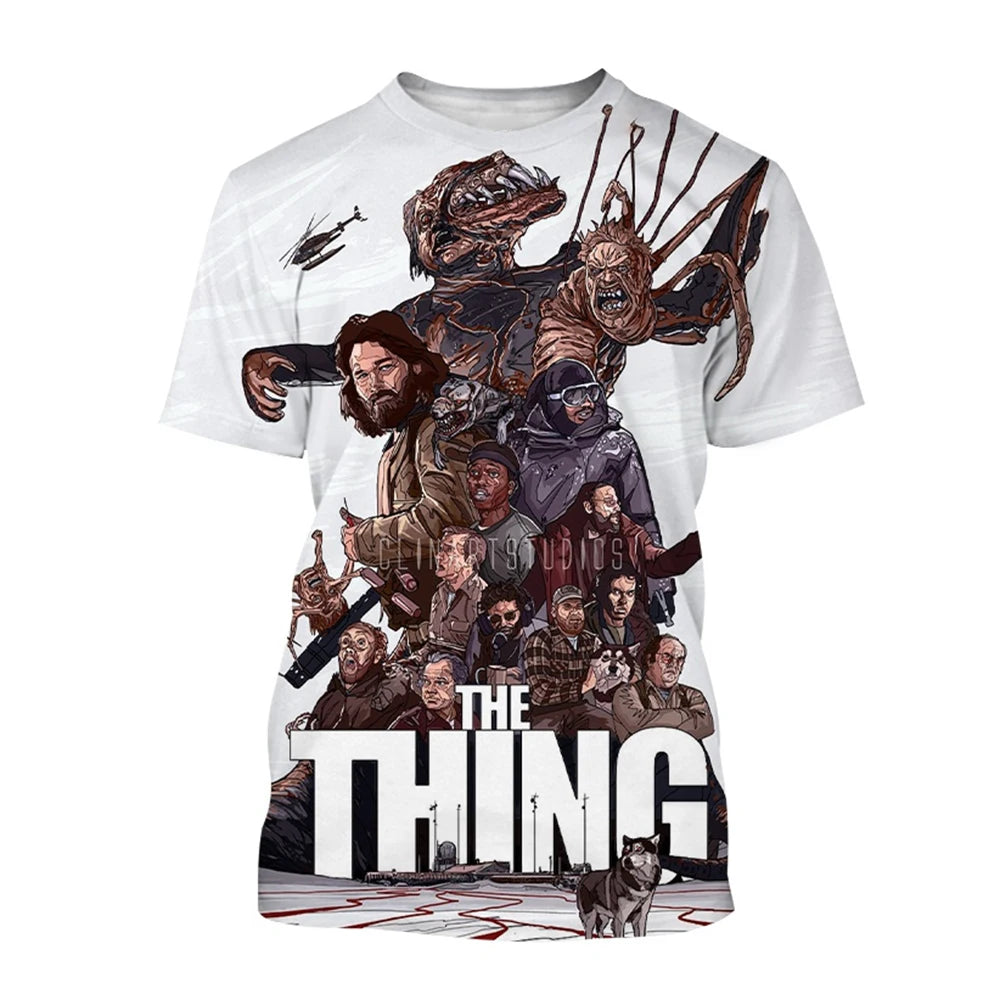 Summer hot selling trend breathable short sleeved T-shirt fun 3D printed printed street wear comfortable short sleeved top