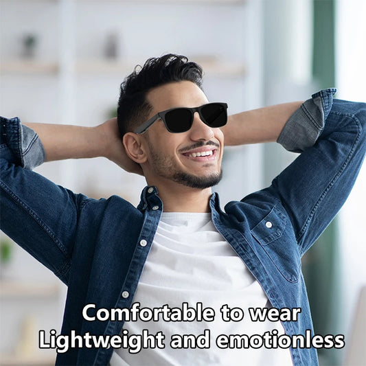 Lenovo Smart Glasses Remote Control Touch Photo Camera Recording Translator Voice Assistant Adults Wireless Bluetooth Glasses