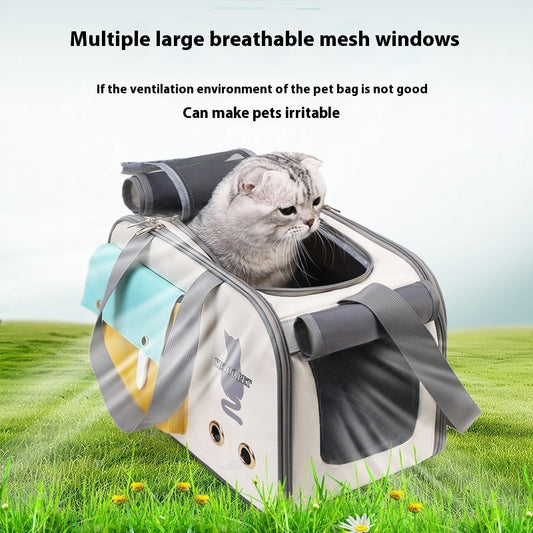 Outdoor Portable Pet Bag Portable Large Capacity Breathable