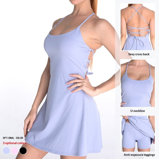 Shatterproof Bodysuit With Chest Pads Yoga Set
