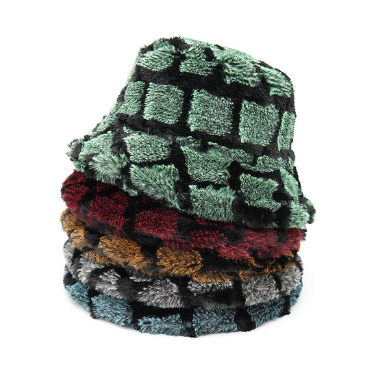 Trendy Sunshade Warm Plain Basin Hat