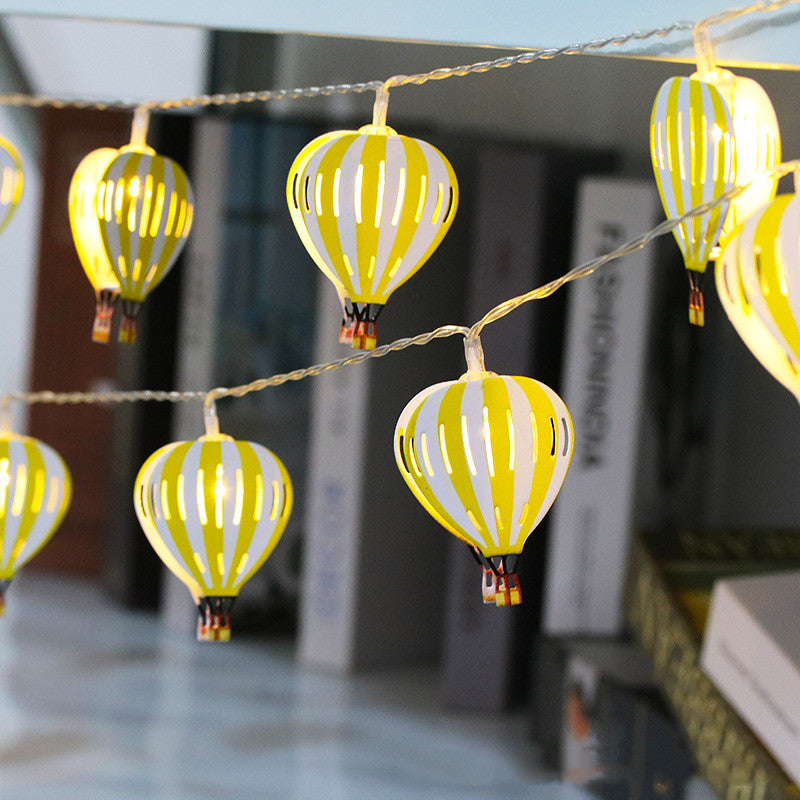 Iron Led Lighting Chain Indoor Battery Box Decorative Pendant