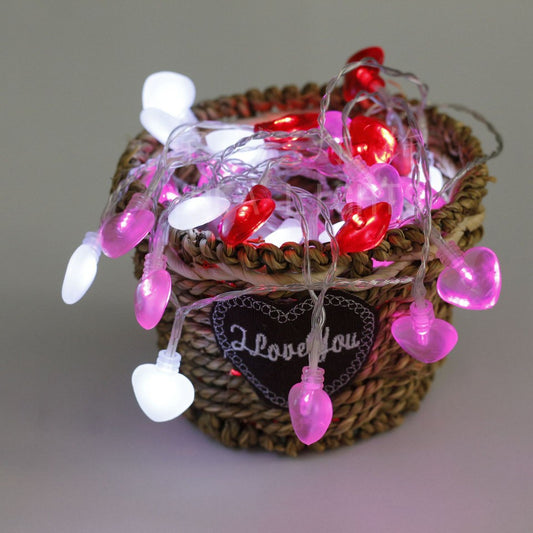 Love Heart Battery LED Party Decoration Atmosphere Lighting Chain