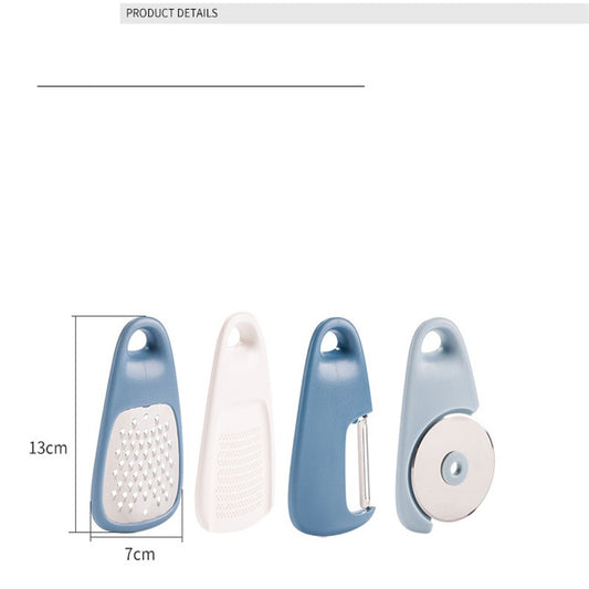 Four-piece kitchen peeler