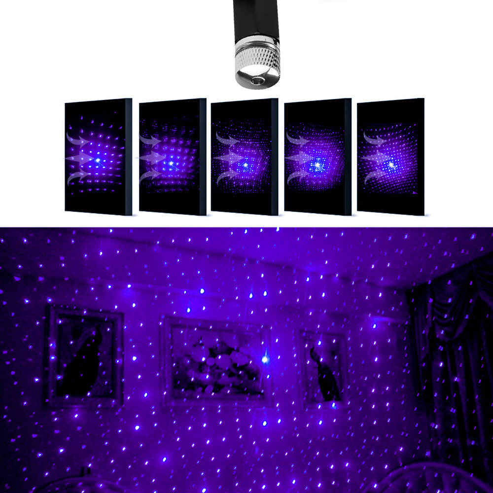 Car Tent Bedroom Outdoor Usb Laser Starry Sky Light Projection Effect Highlight Effect Decorative Light
