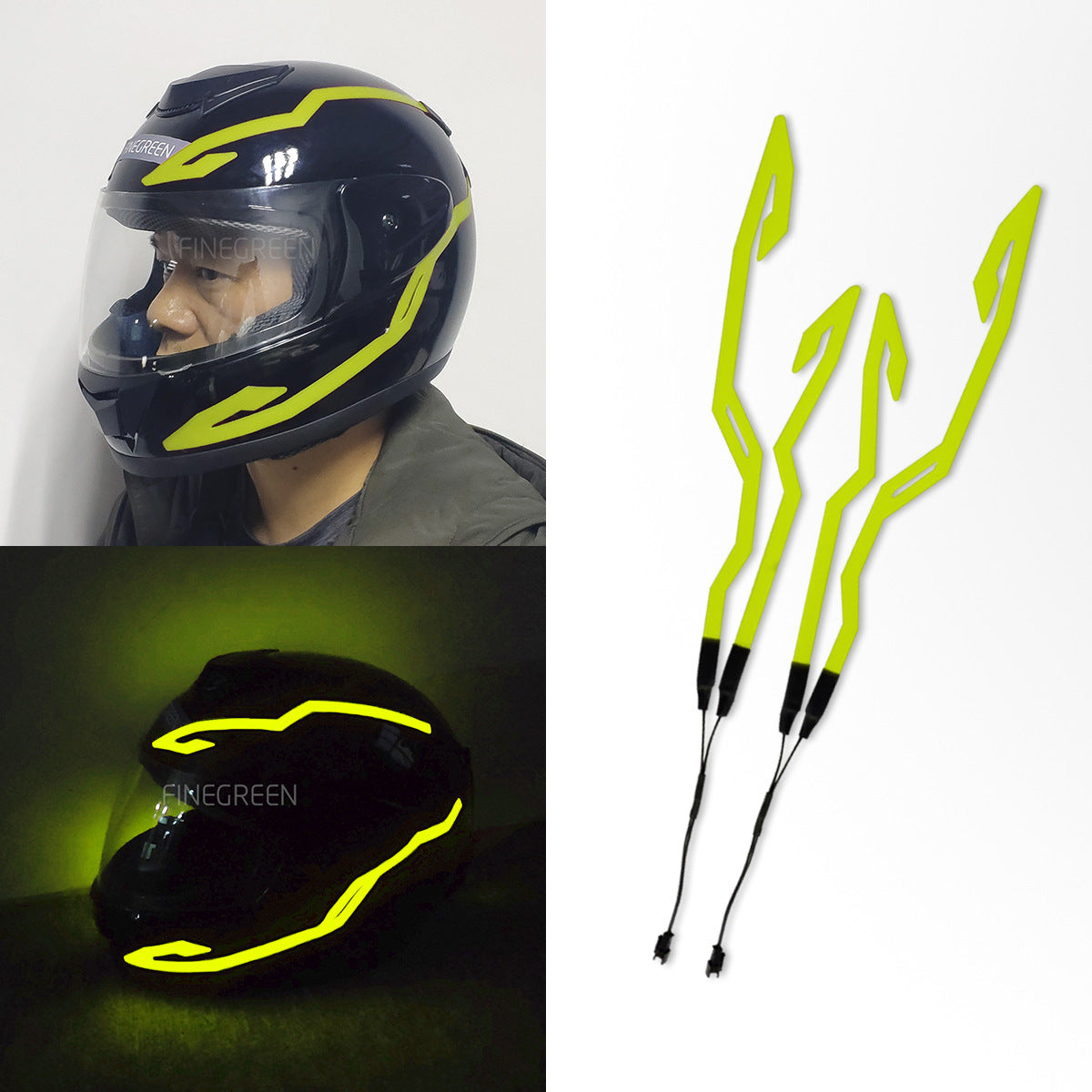 Light-Emitting Strip Led Light-Emitting Strip El Cold Light Source Can Be Charged With A Driver, One Support Four Cold Light Strip Spot Sales