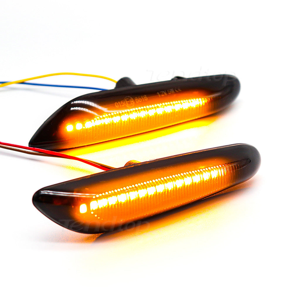 مصابيح جانبية للسيارة بتقنية LED سوداء