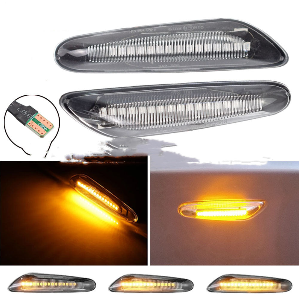 مصابيح جانبية للسيارة بتقنية LED سوداء
