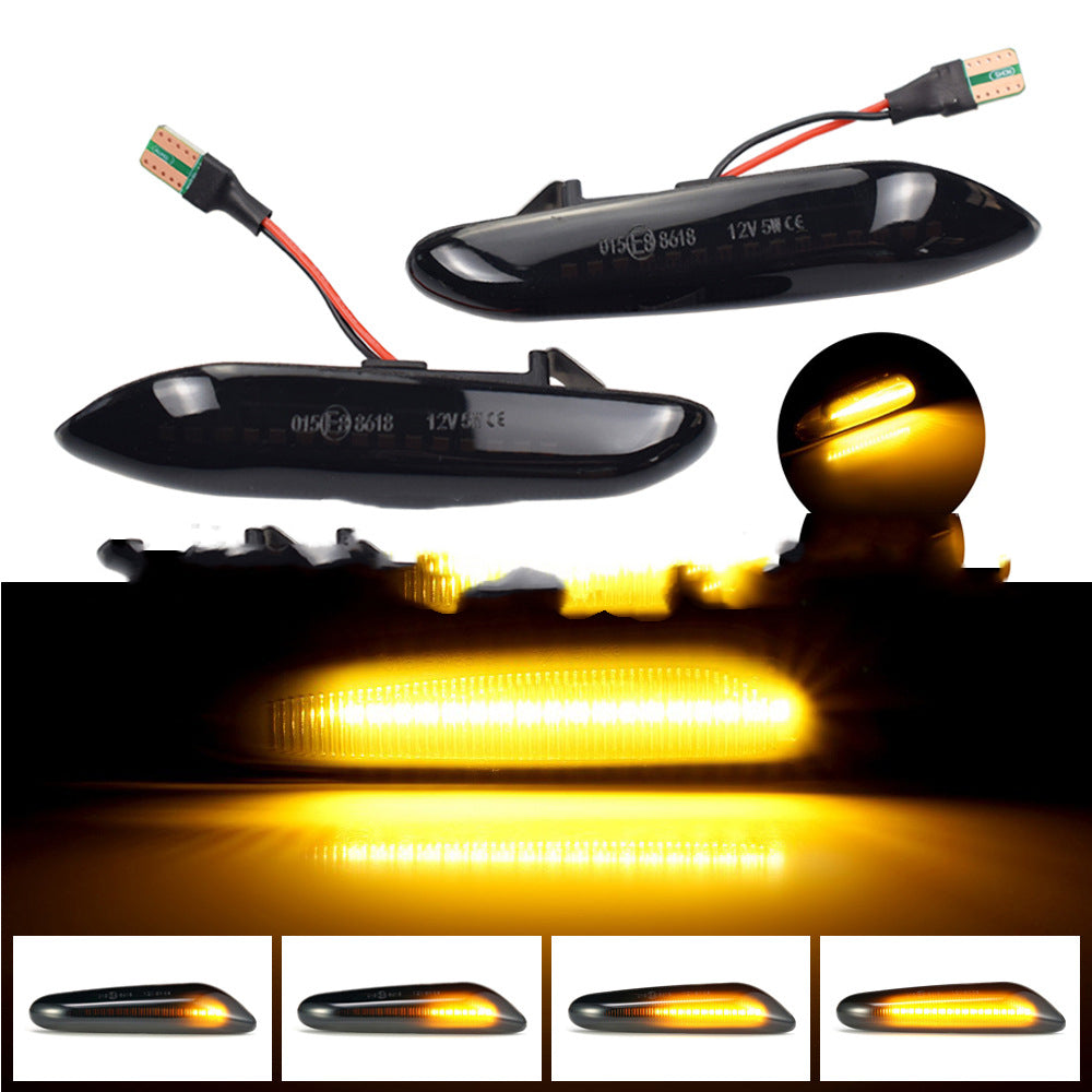 مصابيح جانبية للسيارة بتقنية LED سوداء