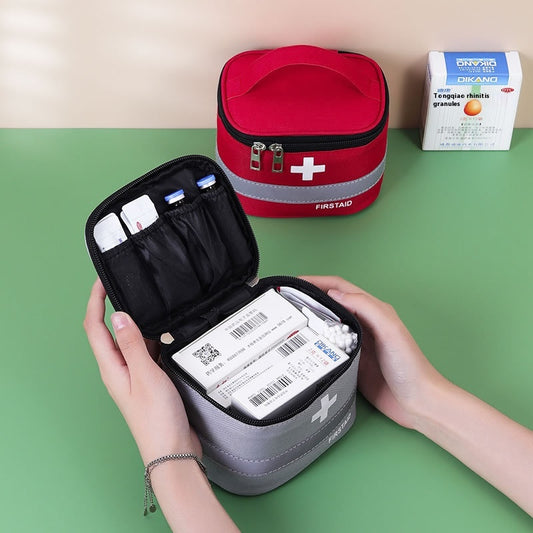 Portable First Aid Kits Family Pack Large Travel Medicine Medicine Storage Box Small