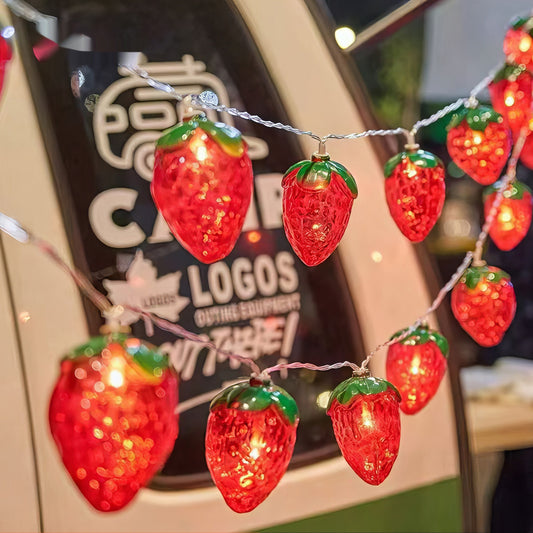 Fruit Led Colored Lamp Strawberry Lighting Chain