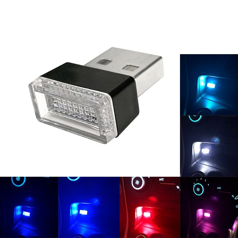 مصباح ليلي صغير داخلي للسيارة يعمل بمنفذ USB