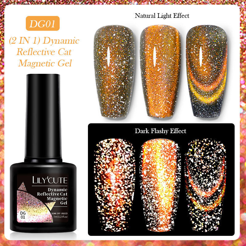 Diamond In The Debris Cat Eye Series Nail Polish Gel