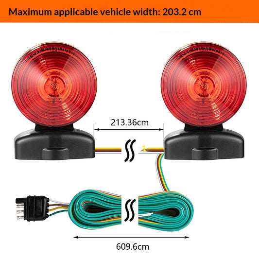 LED Anti-collision Anti-rear-end Magnetic Suction