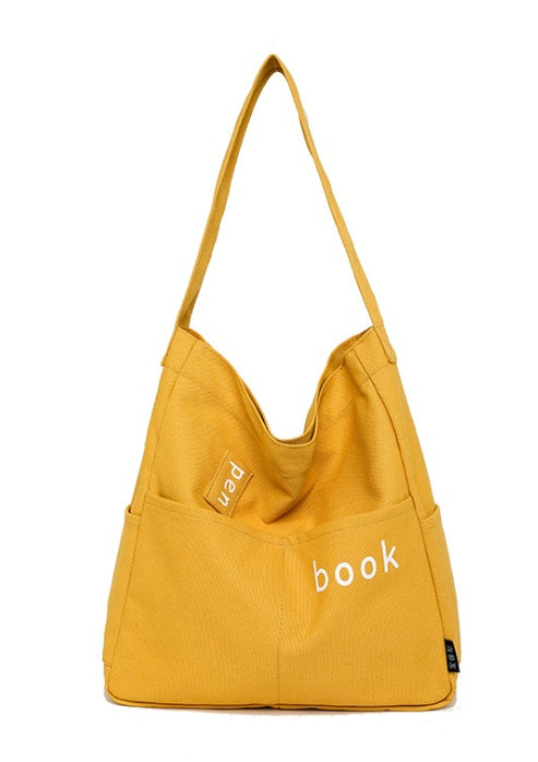 Single-shoulder bag artistic tote bag eco-friendly shopping bag canvas cross bag