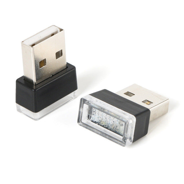 مصباح ليلي صغير داخلي للسيارة يعمل بمنفذ USB