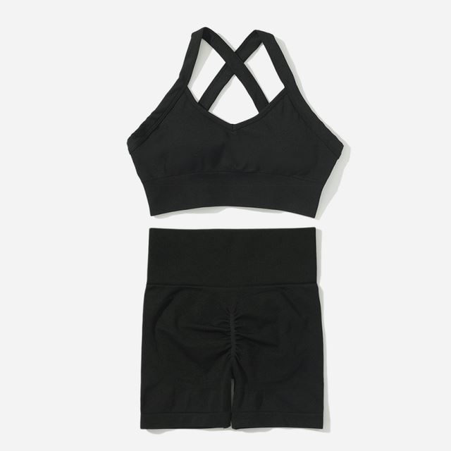 مجموعة اليوغا Vrouwen Gym Kleding Naadloze Sport Set Vrouwen Legg