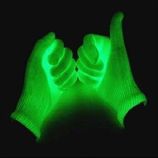 Fluorescent LED Performance Lighting Group Dance Gloves