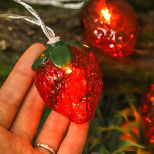 Fruit Led Colored Lamp Strawberry Lighting Chain