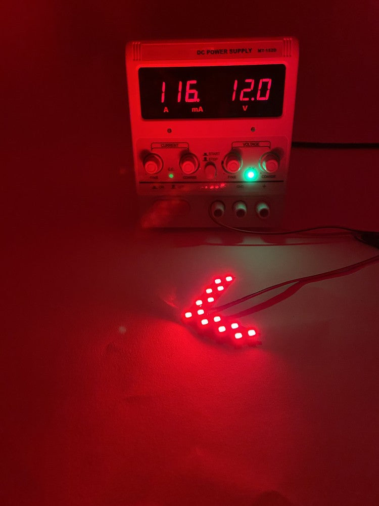 مؤشر انعطاف LED للسيارة، سهم مرآة الرؤية الخلفية