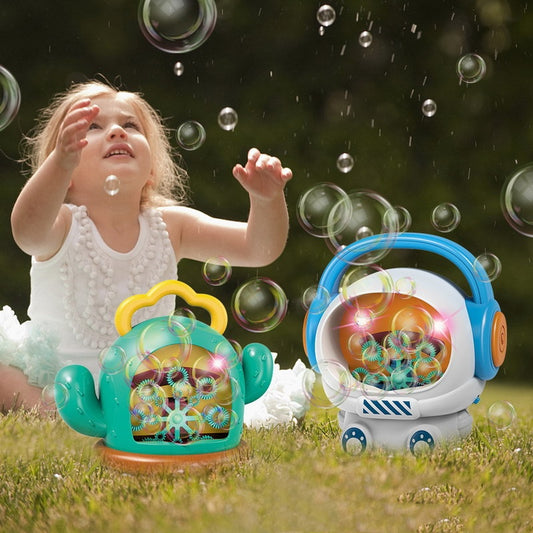 Childrens Electric Light And Sound Bubble Machine Toy