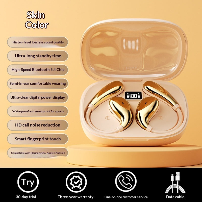Noise-canceling Wireless High-fidelity Sports Bluetooth Earbuds With Long Battery Life