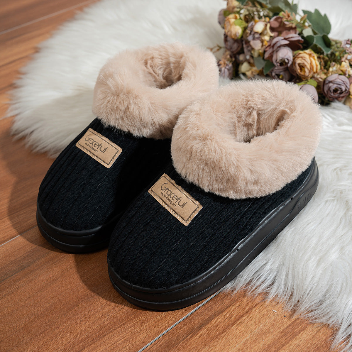Corduroy Cotton Shoes For Men And Women