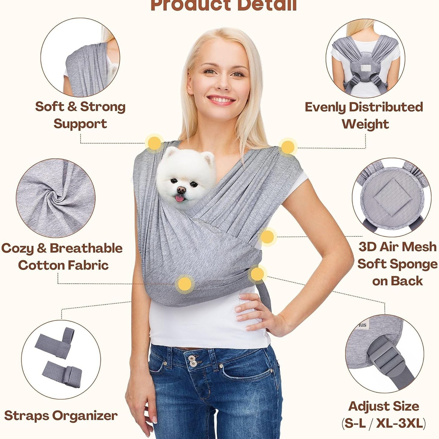 PET Cloth With Bag Breathable Comfortable Dogs And Cats Travel Bag
