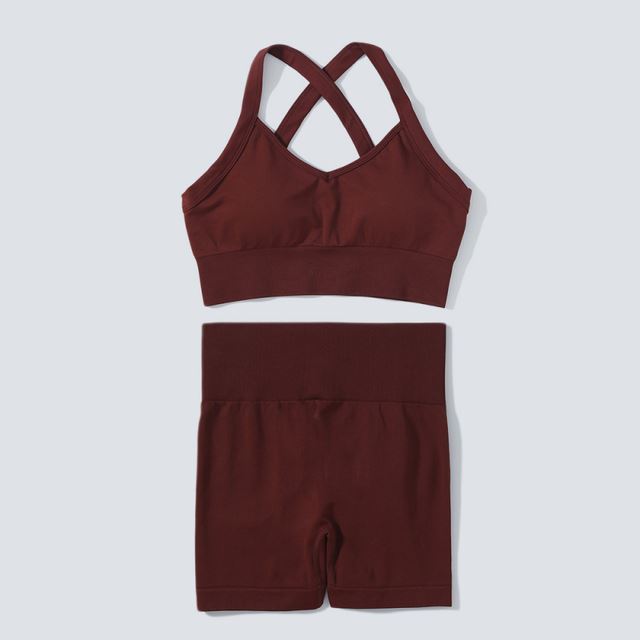 مجموعة اليوغا Vrouwen Gym Kleding Naadloze Sport Set Vrouwen Legg