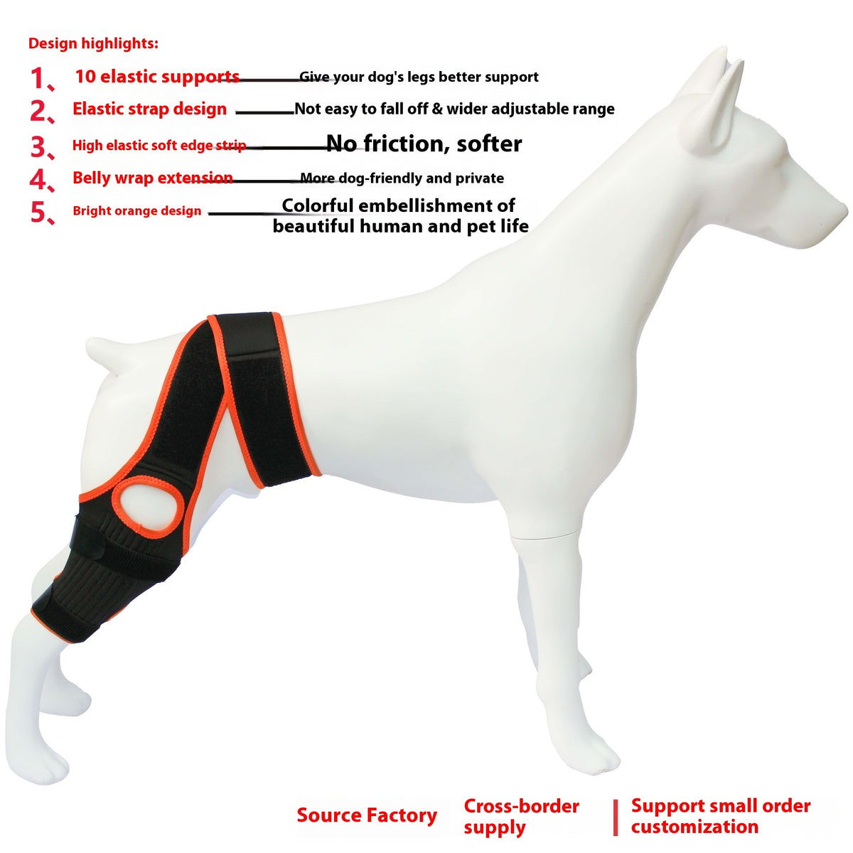 Dog Hind Leg Knee Brace Assist Strap