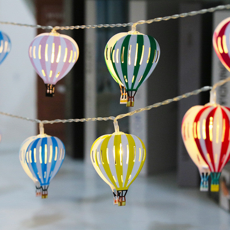 Iron Led Lighting Chain Indoor Battery Box Decorative Pendant