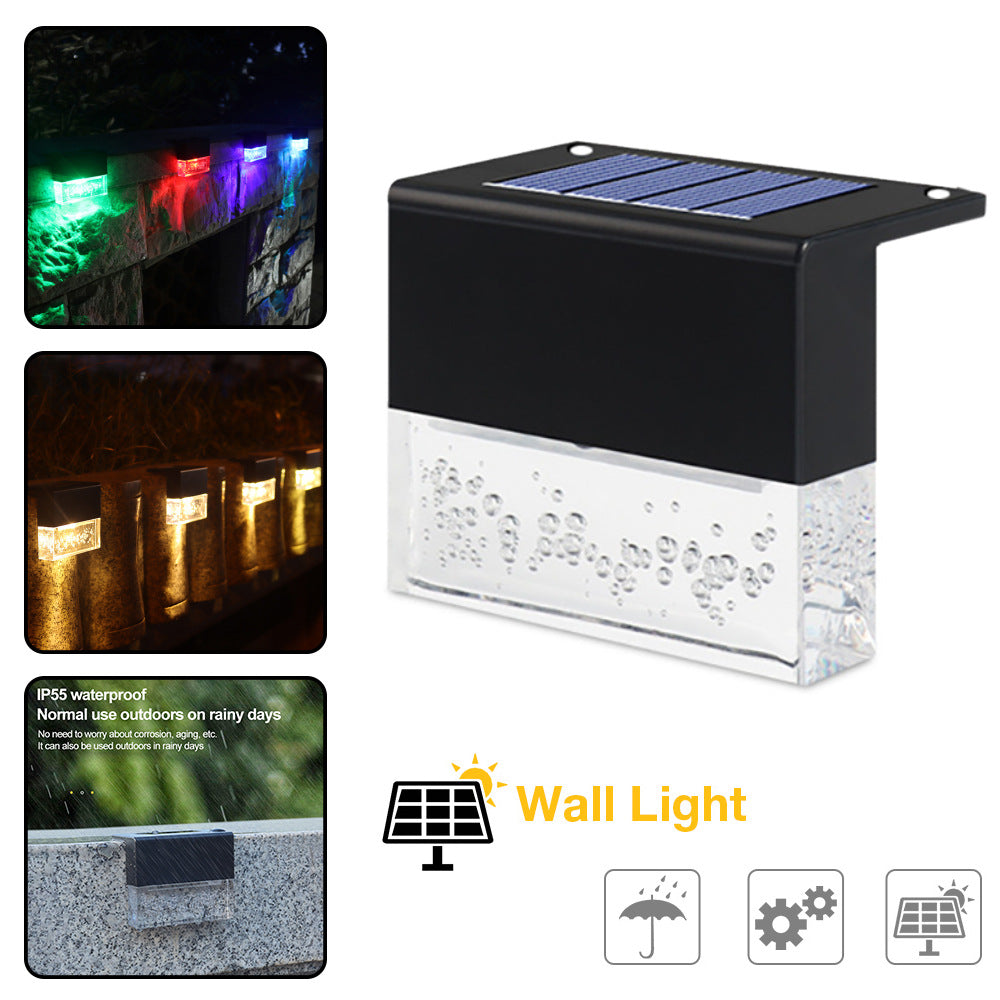 مصباح LED جديد مقاوم للماء يعمل بالطاقة الشمسية بتقنية RGB، مناسب للدرج والسياج