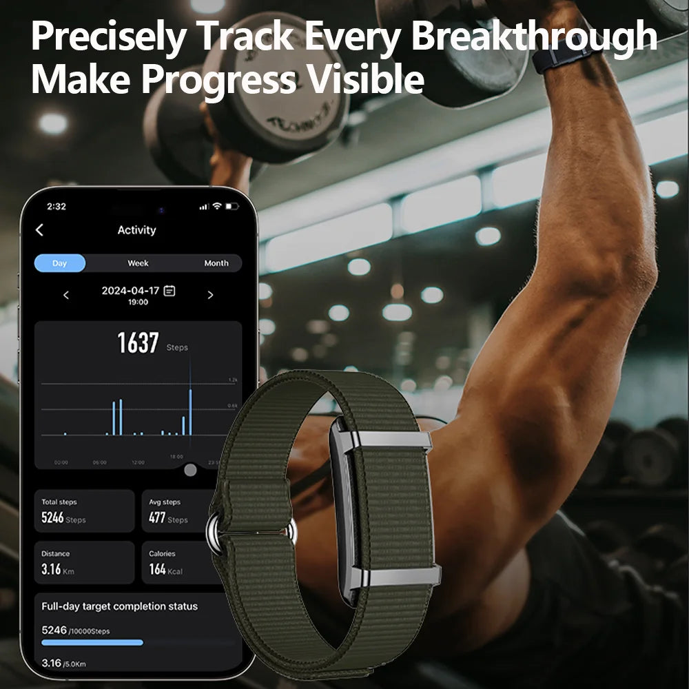 Smart Bracelet Sports Fitness Tracker Health Monitoring Step Count Heart Rate Sleep Tracking 1ATM Waterproof Smart Wristband