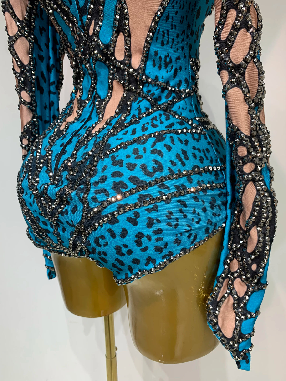 Sexy Stage Sparkly Rhinestones Bodysuit Dance Costume Party Bar Show Performance drag queen Outfit Cosplay Halloween Clothing