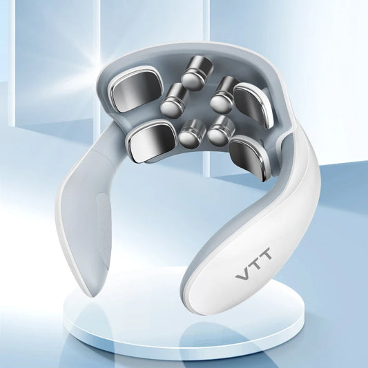 स्मार्ट गर्दन मालिश उपकरण, पोर्टेबल, कंधे और गर्दन की मालिश, ग्रीवा कशेरुका स्वास्थ्य देखभाल, वाइब्रेटर, हीटिंग, मांसपेशियों के दर्द से राहत