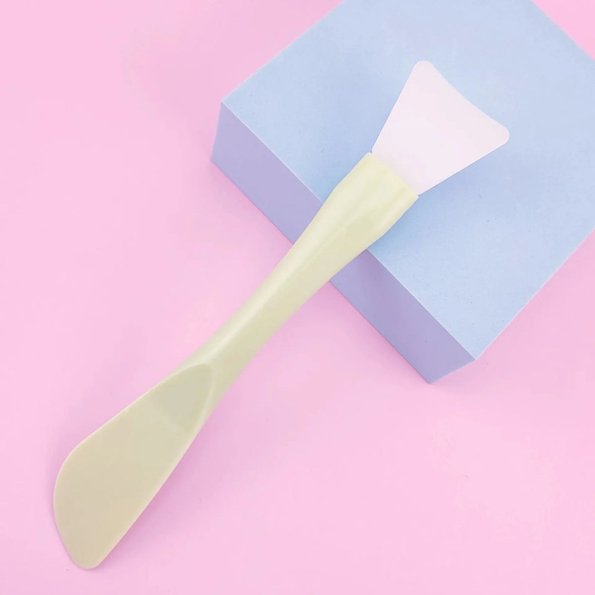 Silicone Facial Mask Brush Soft Head with Scraper Integrated Dual-use Mud Film Brush DIY Film Adjusting Beauty Tool  wholesale
