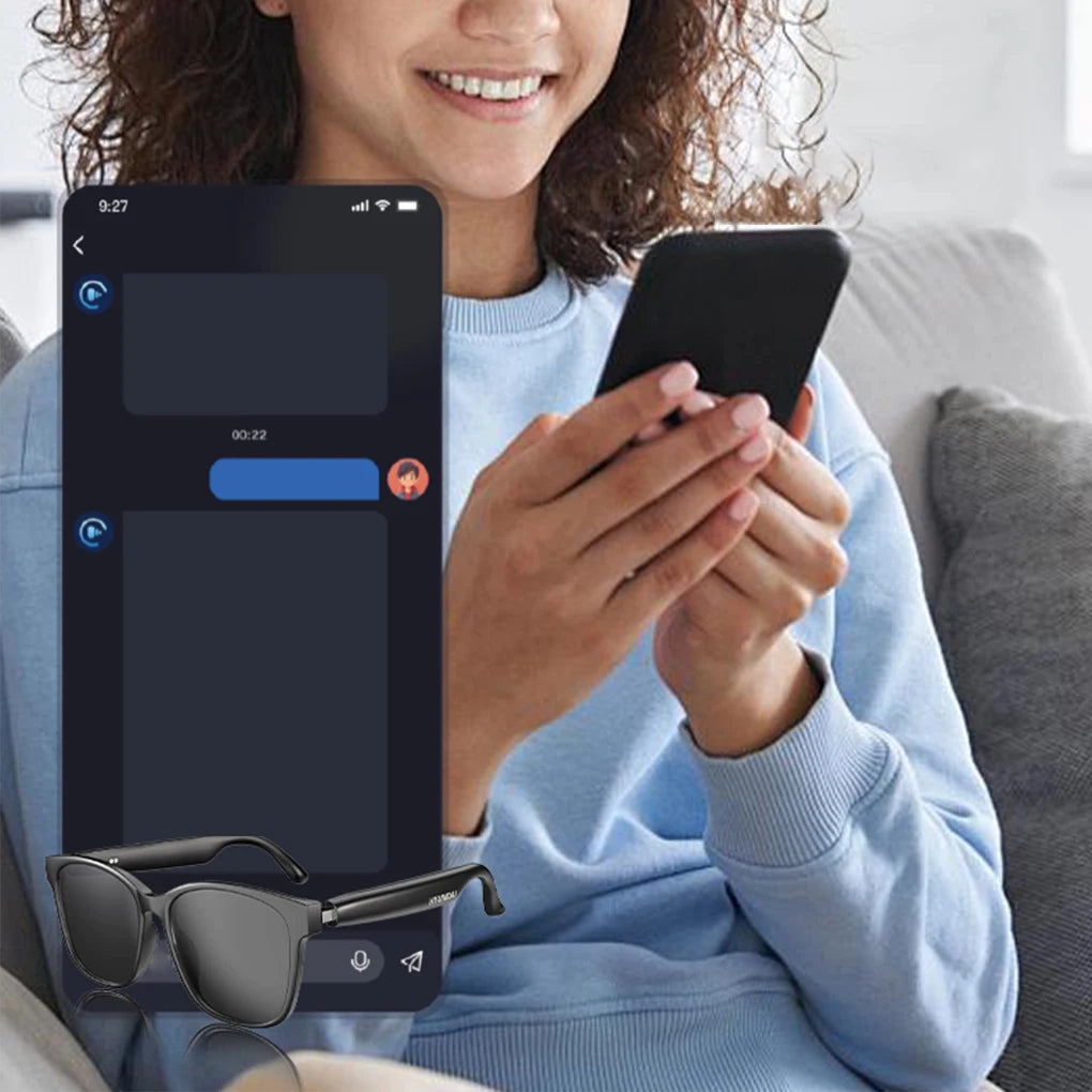Smart Glasses Translator 144 Languages Real-time Translation  Translation Bluetooth AI Translator Glasses Built-in Mic Speakers