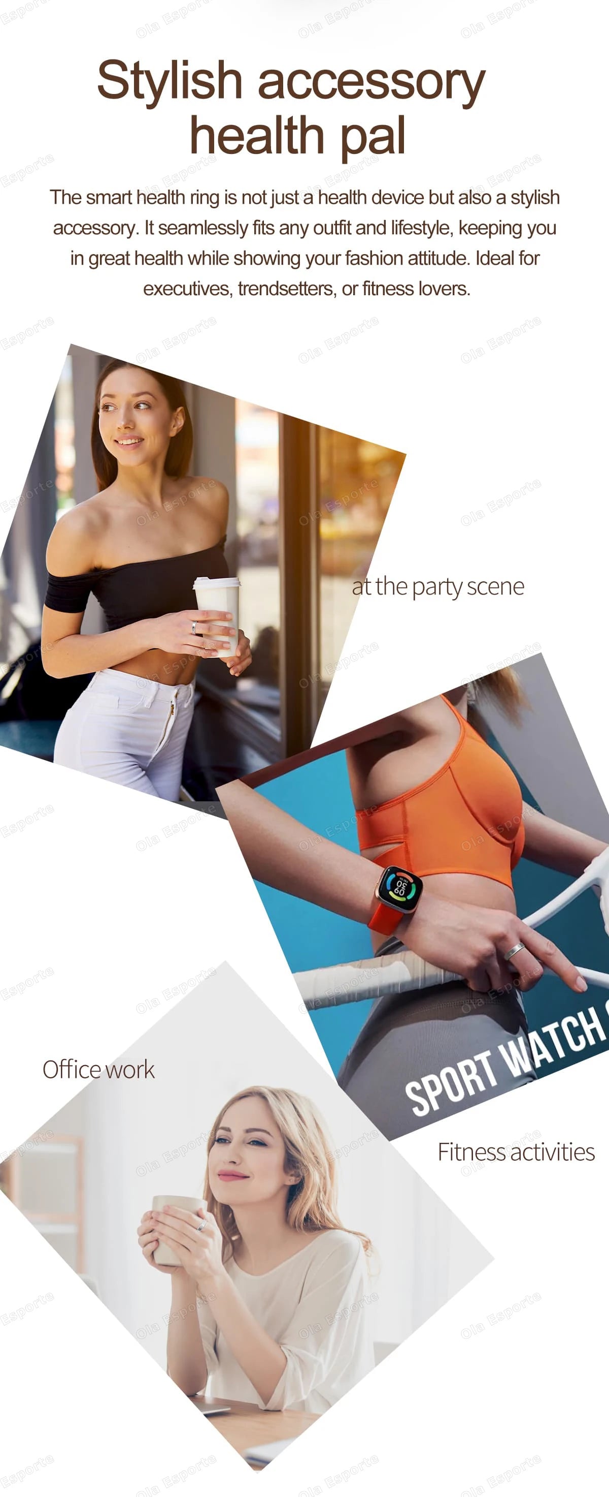 2025 स्मार्ट रिंग, महिलाओं और पुरुषों के लिए, बेहद पतली 6.3 मिमी हार्ट रेट हेल्थ स्ट्रेस मापन मॉनिटर, IP68 वाटरप्रूफ, फैशनेबल स्पोर्ट्स रिंग।