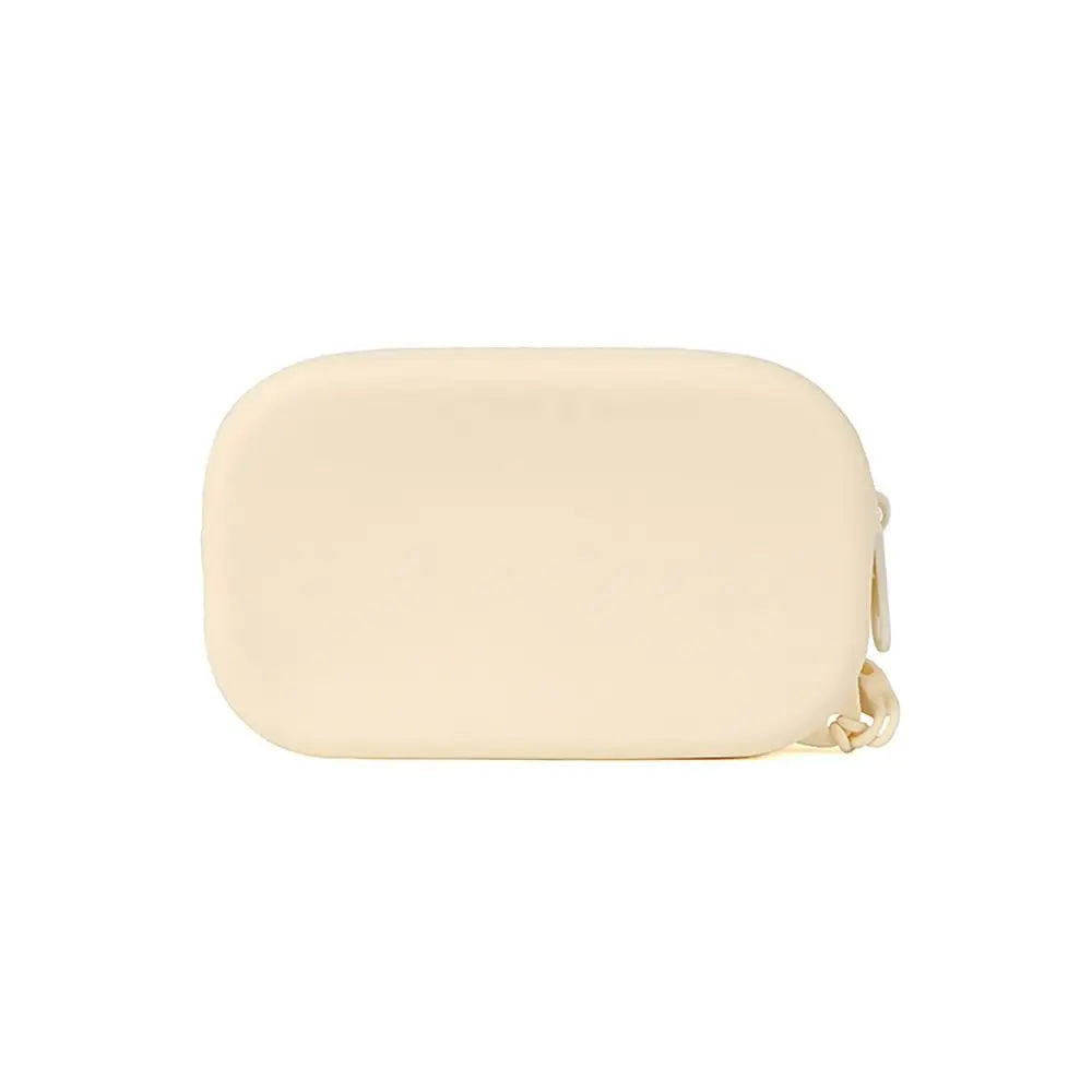 Silicone Smooth Zipper Earphone Bag Wallet Organizer Cosmetic Bag Coin Purse Women Girls