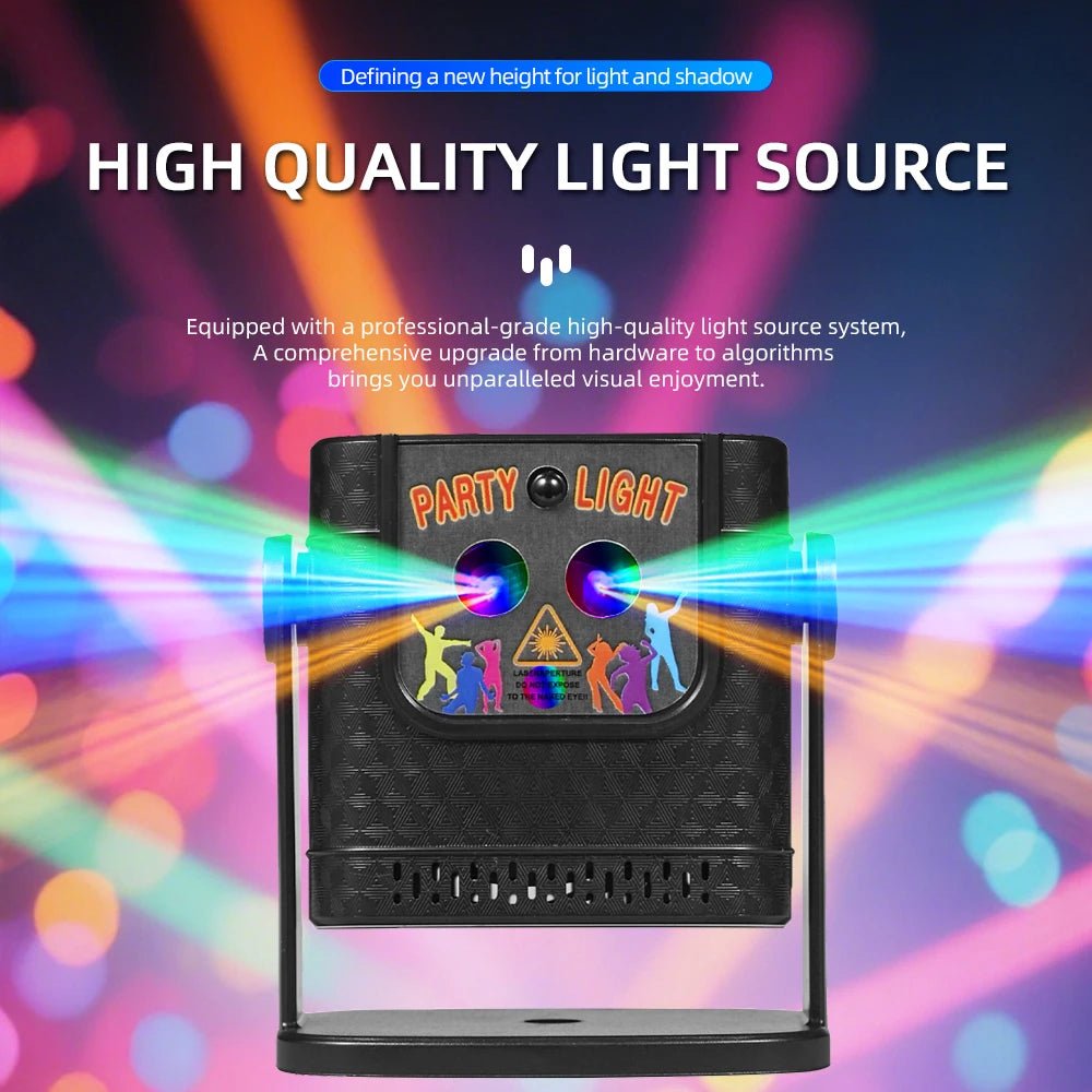 Mini 60  Patterns Projector Party Effect Lights DJ Disco Holiday Christmas Dance Bedroom Decoration Car Lamp Show Gift YR10