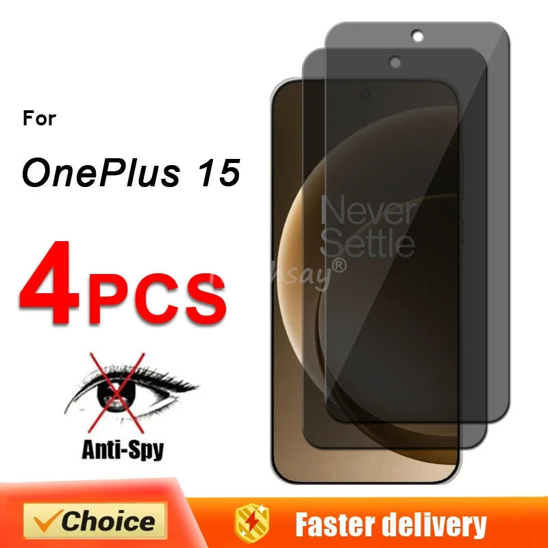 Privacy Screen Glass For OnePlus 15 Glass Anti-Spy Protector Screen OnePlus 15 Tempered OnePlus 15 Tempered Film
