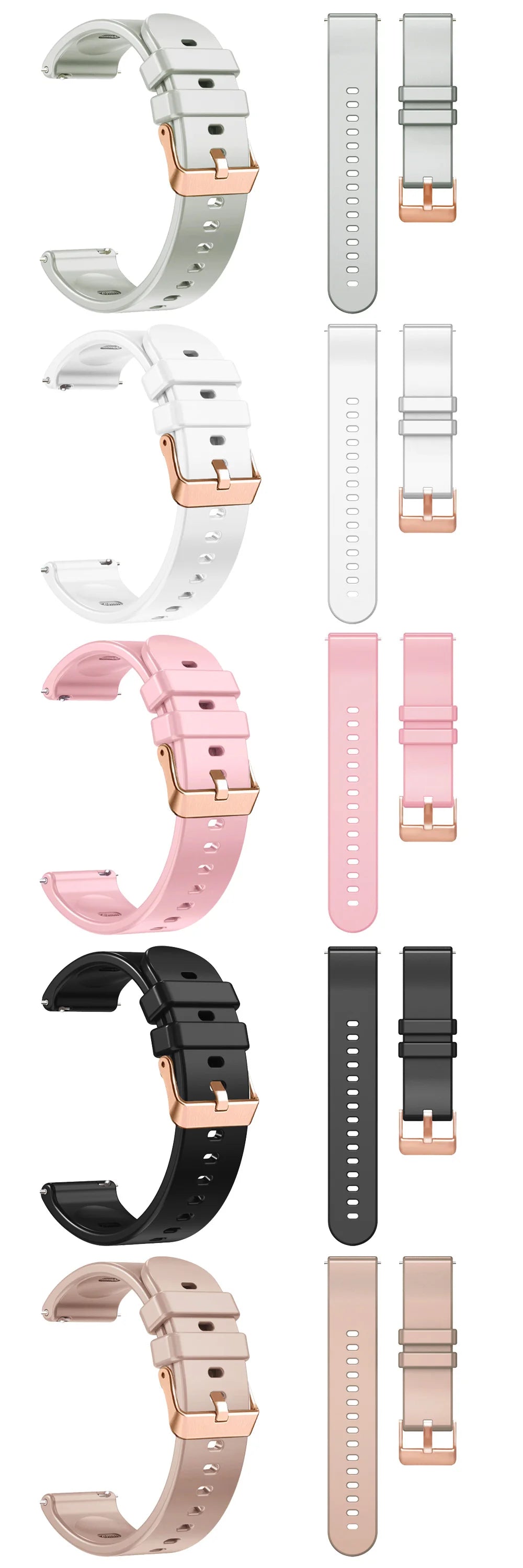 गार्मिन वेनू 3S 2S वीवोएक्टिव 4S फोररनर 265S 255S के लिए 18mm महिलाओं का सिलिकॉन स्मार्ट वॉच स्ट्रैप रिस्टबैंड ब्रेसलेट वॉचबैंड