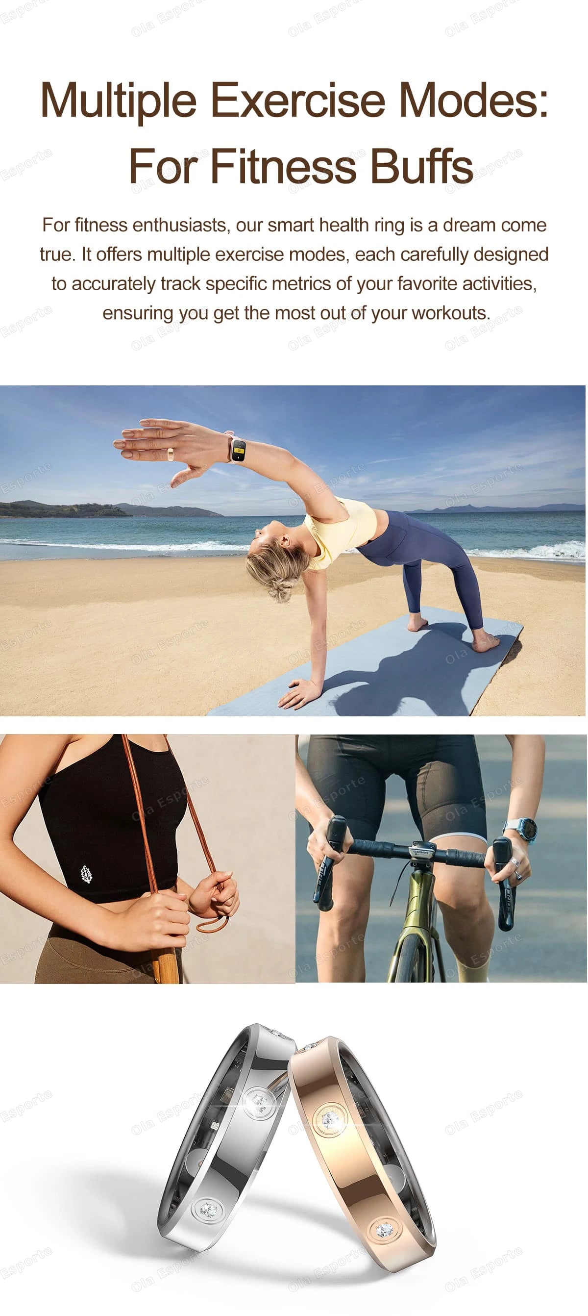 2025 स्मार्ट रिंग, महिलाओं और पुरुषों के लिए, बेहद पतली 6.3 मिमी हार्ट रेट हेल्थ स्ट्रेस मापन मॉनिटर, IP68 वाटरप्रूफ, फैशनेबल स्पोर्ट्स रिंग।